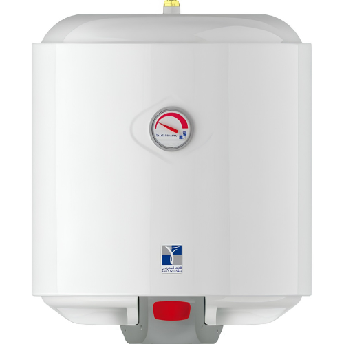 Saudi Ceramic Vertical Water Heater | 50 Liter | White
